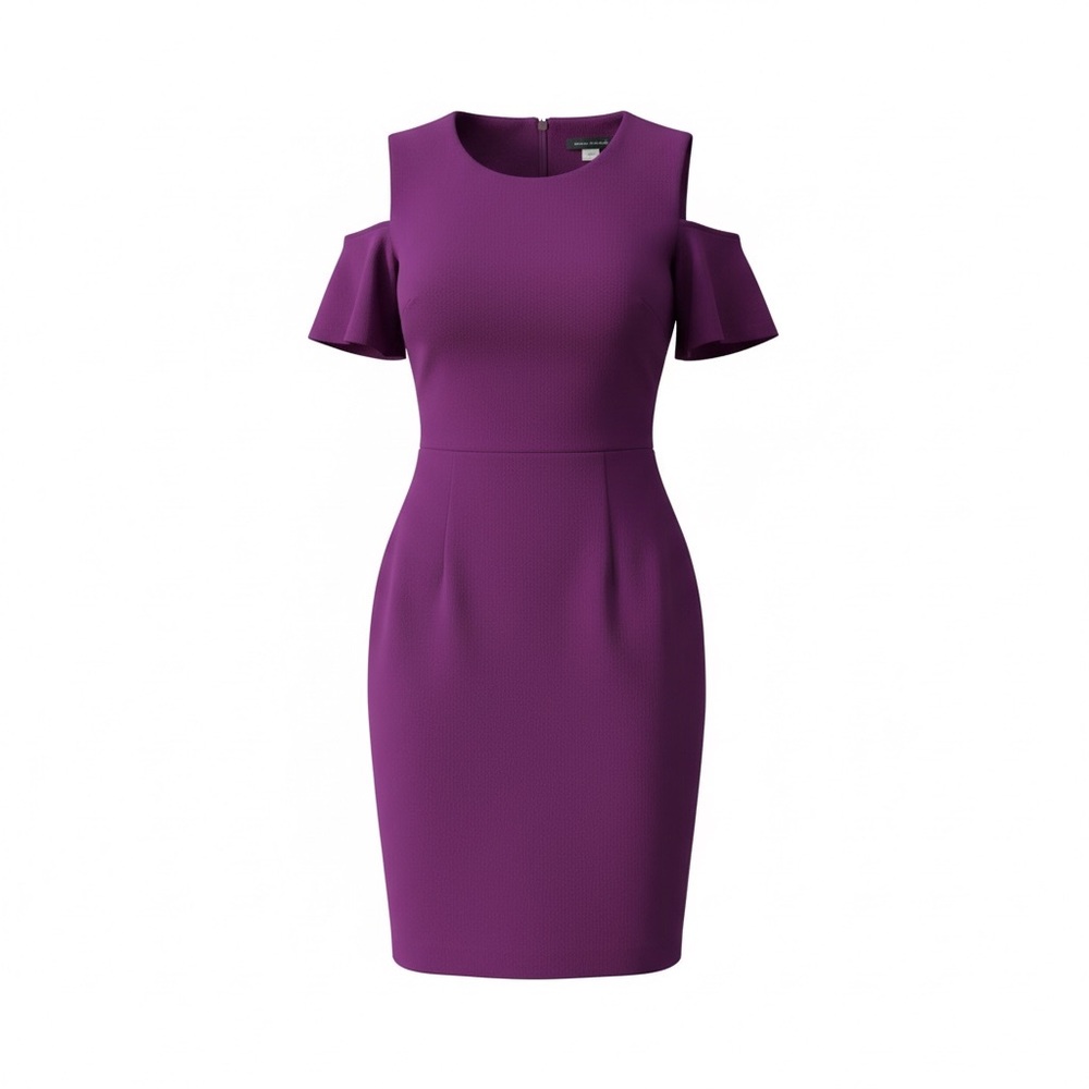 Tommy Hilfiger Purple Cold Shoulder Dress Women size 2